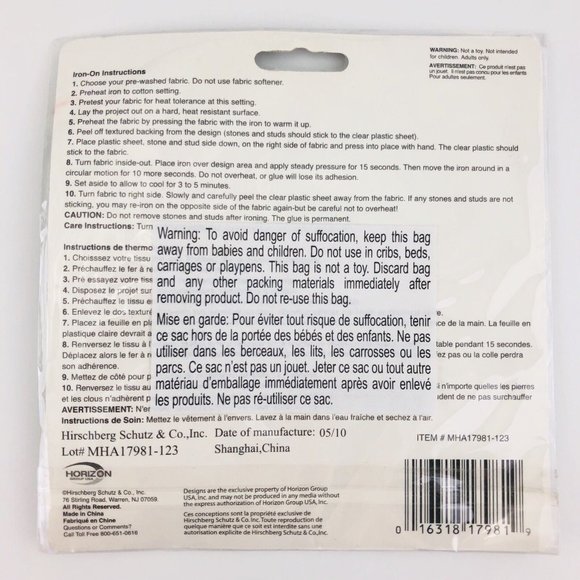 Halloween Boo-Tique Rhinestones & Studs Iron-On Transfer Trick Or Treat 4" x 5" - Picture 5 of 5